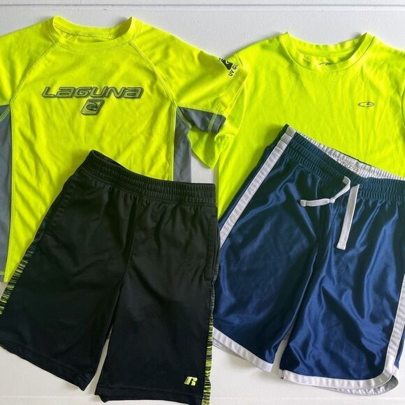 C9, Russell, Laguna, & Children’s Place Lot of Boys Short Sleeve Tees & Shorts - Picture 1 of 12